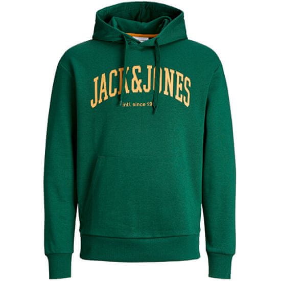 Jack&Jones Pánská mikina JJEJOSH Relaxed Fit 12236513 Dark Green