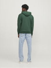 Jack&Jones Pánská mikina JJEJOSH Relaxed Fit 12236513 Dark Green (Velikost M)