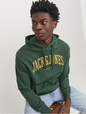 Jack&Jones Pánská mikina JJEJOSH Relaxed Fit 12236513 Dark Green (Velikost M)