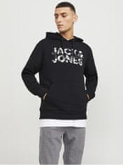 Jack&Jones Pánská mikina JJEJEFF Standard Fit 12250682 Black (Velikost L)