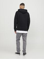 Jack&Jones Pánská mikina JJEJEFF Standard Fit 12250682 Black (Velikost L)