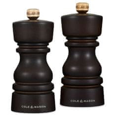 Cole Mason Sada mlýnků na sůl a pepř London Chocolate Wood 13 cm