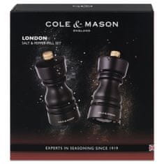 Cole Mason Sada mlýnků na sůl a pepř London Chocolate Wood 13 cm