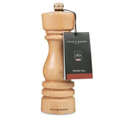 Cole Mason Mlýnek na sůl London Precision+ přírodní buk 18 cm