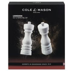 Cole Mason Sada mlýnků na sůl a pepř London White Gloss 18 cm