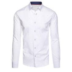 Dstreet Pánská košile VIZ bílá dx2521 XXL