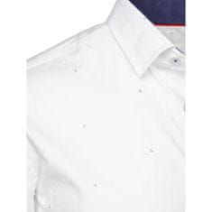 Dstreet Pánská košile VIZ bílá dx2521 XXL