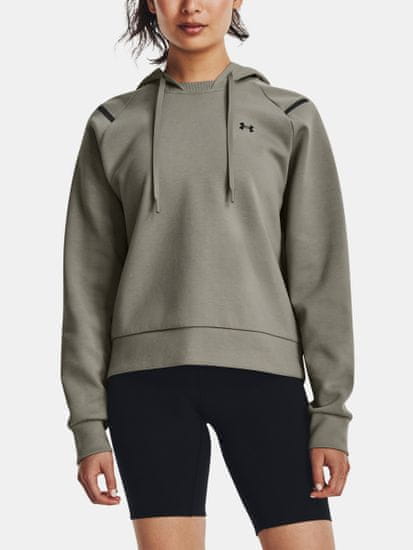 Under Armour Mikina Unstoppable Flc Hoodie-GRN