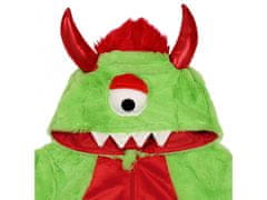 sarcia.eu Monster Dětské onesie s kapucí, jednodílné fleecové pyžamo 3-4 let 98/104 cm