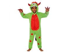 sarcia.eu Monster Dětské onesie s kapucí, jednodílné fleecové pyžamo 3-4 let 98/104 cm