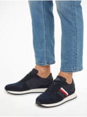 Tommy Hilfiger Tmavě modré pánské tenisky se semišovými detaily Tommy Hilfiger Runner Evo Mix 44