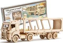 Wooden city 3D puzzle Superfast Car Carrier Truck