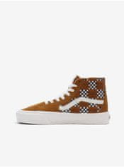 Vans Hnědé dámské kotníkové tenisky se semišovými detaily VANS SK8-Hi 36