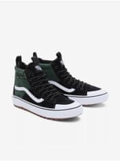 Vans Zeleno-černé pánské kotníkové tenisky se semišovými detaily VANS SK8-Hi 43