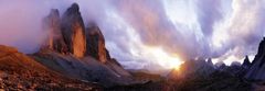 Heye Panoramatické puzzle Tre Cime, Dolomity, Itálie 1000 dílků