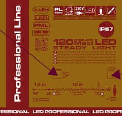 Xmas King XmasKing LED řetěz 10m 120 MAXI LED propojitelné PROFI 2-pin venkovní, modrá