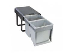 Sinks EK9022 EKKO FRONT 40 Odpadkový koš - sorter, vestavný, výsuvný 2x16l