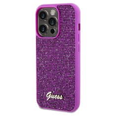 Guess Originální pouzdro Disco Metal Script hardcase GUHCP14LPMSDGSF pro Iphone 14 Pro fuschia