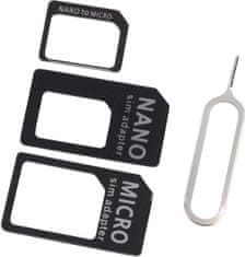 Adaptér nano sim karty pro všechny typy sim karet 4v1