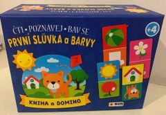 Kniha a Domino První slůvka a Barvy - čti, poznávej, bav se!