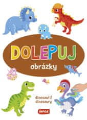 Dolepuj obrázky Dinosauři / Dinosaury