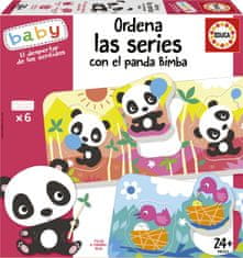 Educa Baby vkládačka Panda Bimba a kamarádi 6x3 dílky