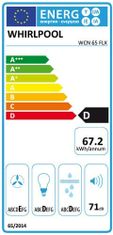 Whirlpool Klasický odsavač par WCN 65 FLX