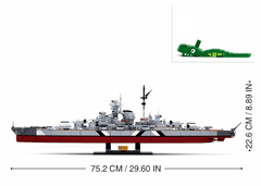 Sluban ModelBricks M38-B1102 Bitevní loď Bismarck 2v1 1:350 M38-B1102