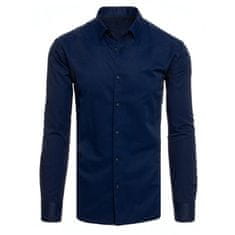 Dstreet Pánská košile KIKAS tmavě modrá dx2498 XL