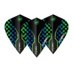 Winmau Letky Prism Zeta - Blue, Black & Green - Kite W6907.113