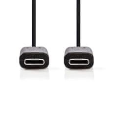 Nedis propojovací kabel USB 3.2 (Gen1), zástrčka USB C - zástrčka USB C, 4K 60Hz, 5 Gbps, 3 m, černá (CCGB64700BK30)