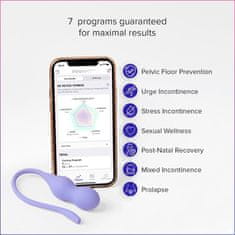 OhMiBod Perifit Care+ Pelvic Floor Trainer App Controlled Lilac