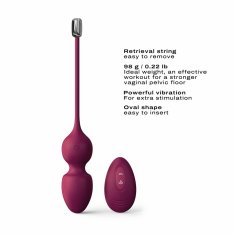 Dorcel Dorcel Love Balls Vibrating Kegel Balls with Remote Control Plum