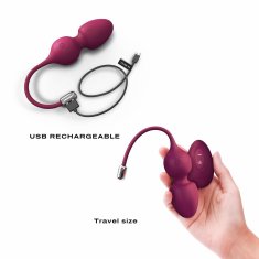 Dorcel Dorcel Love Balls Vibrating Kegel Balls with Remote Control Plum