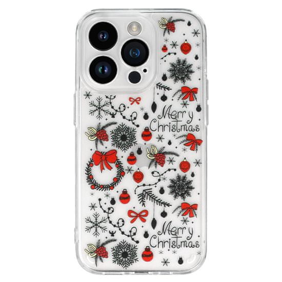 TEL PROTECT Christmas průhledné pouzdro pro Samsung S23 Ultra - vzor 5 Vánoční ozdoby