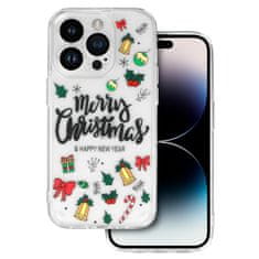 TEL PROTECT Christmas průhledné pouzdro pro iPhone 15 Plus - vzor 3 Vánoční ozdoby