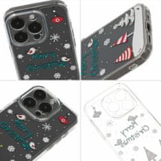 TEL PROTECT Christmas průhledné pouzdro pro Samsung S23 - vzor 4 Veselé Vánoce