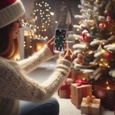 TEL PROTECT Christmas průhledné pouzdro pro iPhone 13 Pro Max - vzor 4 Veselé Vánoce