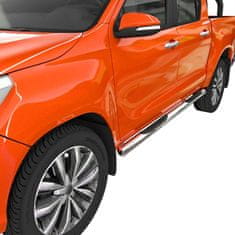 J&J Automotive Boční nerezové rámy pro Toyota Hilux 4D 2015-2022 nepasuje pro 2-dveřové