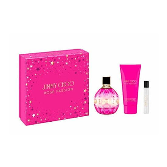 Jimmy Choo Rose Passion - EDP 100 ml + tělové mléko 100 ml + EDP 10 ml