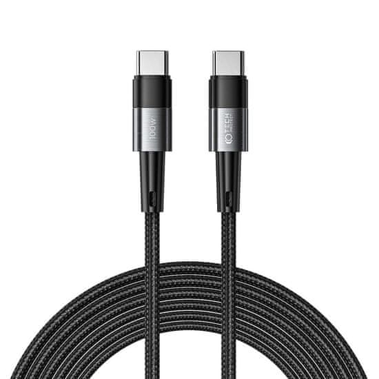 Tech-protect Ultraboost kabel USB-C / USB-C 100W 5A PD 3m, šedý