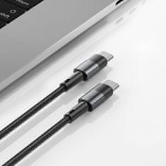 Tech-protect Ultraboost kabel USB-C / USB-C 100W 5A PD 3m, šedý