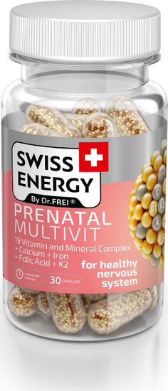 SWISS ENERGY SWISS ENERGY PRENATAL MULTIVIT Kapsle s postupným uvolňováním, 30ks