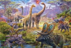 Schmidt Puzzle Dinosauři 4v1 v plechovém kufříku (60,60,100,100 dílků)