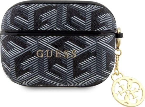 Guess PU G Cube Charm Pouzdro pro AirPods Pro Black