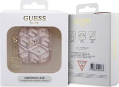 Guess PU G Cube Charm Pouzdro pro AirPods 1/2 Pink