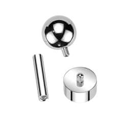 SPERKY4U Cartilage piercing TITAN, 1,2 x 6 mm, barva: růžová