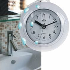 MPM QUALITY Koupelnové plastové hodiny MPM Bathroom clock, bílá