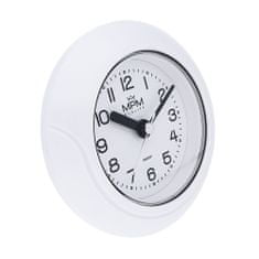 MPM QUALITY Koupelnové plastové hodiny MPM Bathroom clock, bílá