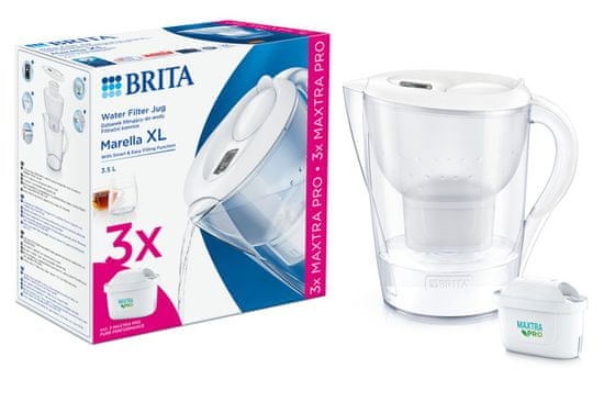 Brita Marella XL 3,5l bílá + 3x MX Pro PO 2024